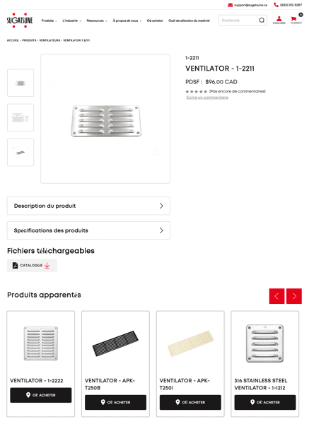 Sugatsune-Canada-Product-French